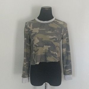 Camo crop top by First Look. Size small.